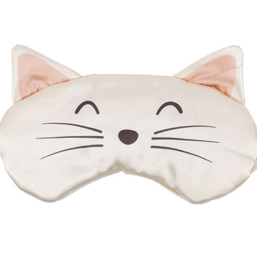 Sleep Mask - White Cat