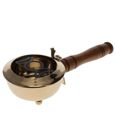 Brass Censer Handle - Triple Moon