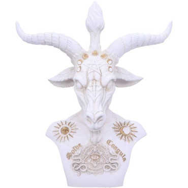 Resin Statue - Baphomet White Bust
