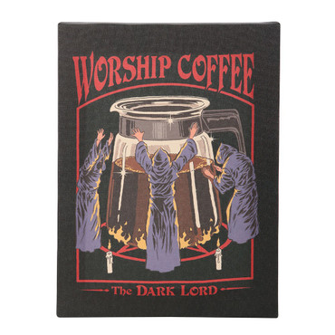 Canvas Plaque - Worship Coffee