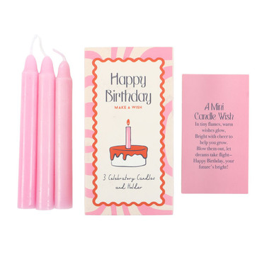 Candle set - Happy Birthday