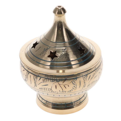 Brass Censer -  Blue Tint