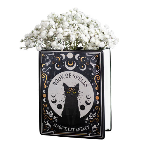 Vase - Black Cat Spell Book