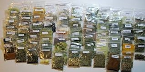 Herbs in mini bags