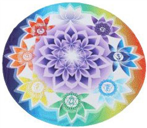 Round Altar Cloth Lotus Chakra