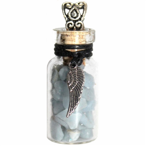 Witch Bottle Pendant with Angelite