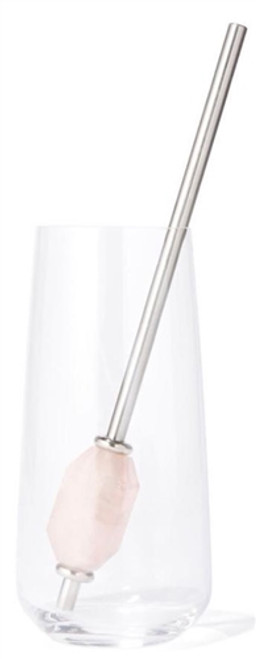 Crystal stainless steel straws