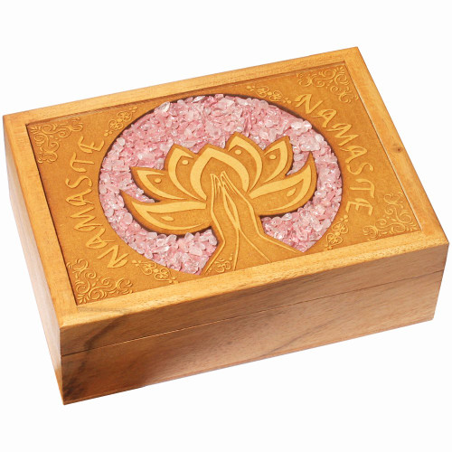 Box - Namaste Lotus with Rose Quartz