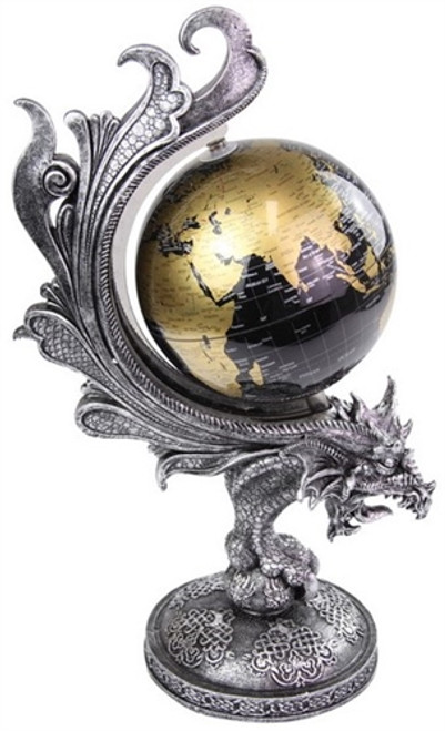 Dragon with Spinning Globe