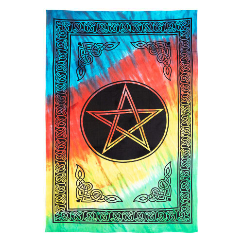 Bright Pentagram Tapestry