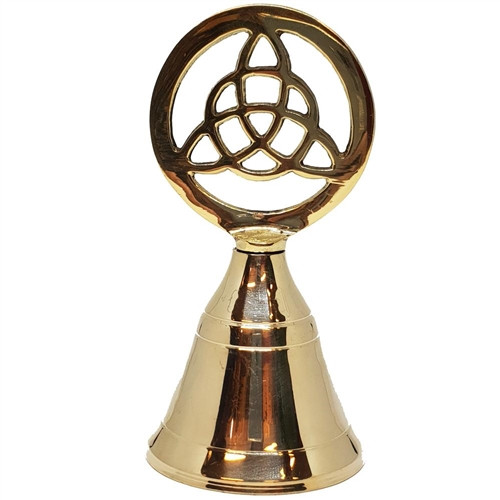 Triquetra brass altar bell