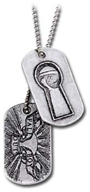 Fall Out Boy Keyhole & Logo Dog Tag