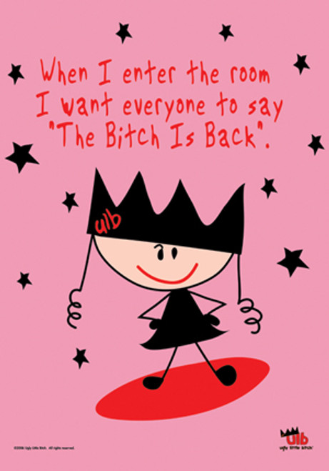 Ugly Little Bitch - I'm Back wall flag