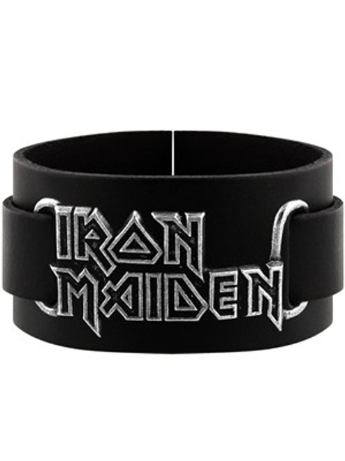 Iron Maiden - Logo leather wriststrap