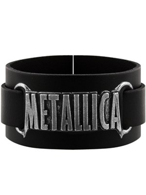 Metallica - Logo leather wriststrap