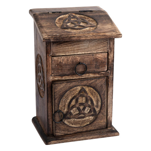 Magickal Herb Cupboard with Triquetras