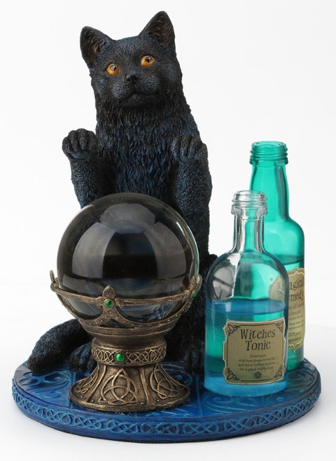 Witches Apprentice Cat Figurine