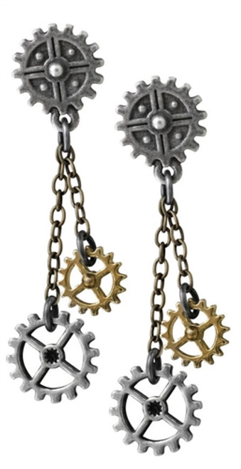 Alchemy Machine Head Earrings - Pair