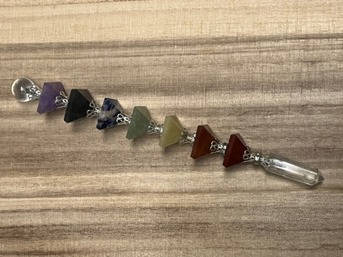 Chakra Crystal Pyramid wand