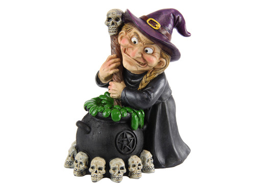 Witch with Brewing Cauldron - small