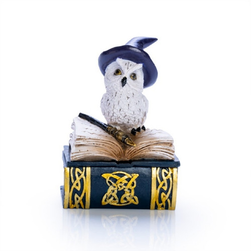 Snowy Owl Book Trinket Box