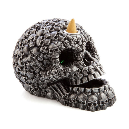 LED Backflow Burner Skull