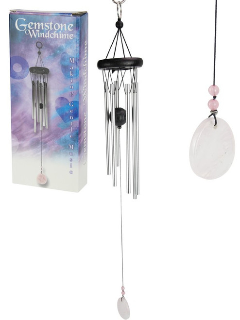 Windchime -  Rose Quartz Oval feature