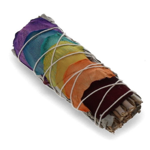 Smudge Stick with Chakra Colours small