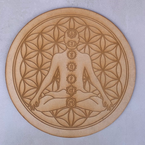 Large Crystal Grid - Chakra Meditation