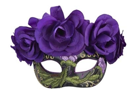 Face Mask Sugar Skull Purple