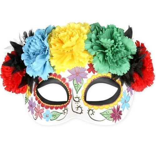 Face Mask Sugar Skull bright