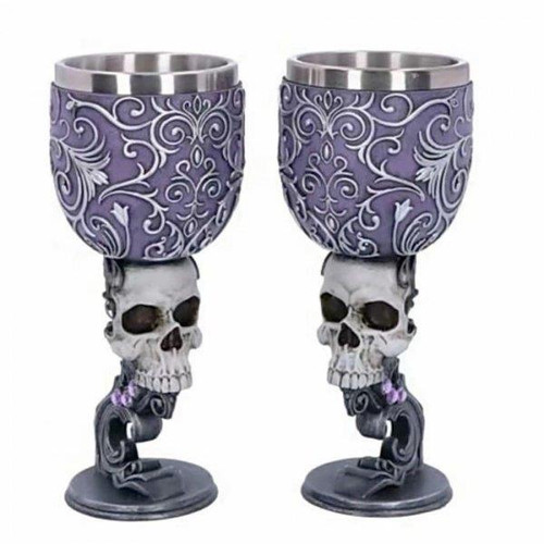 Goblet - Purple Skull