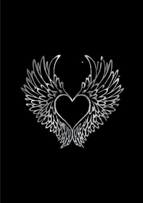 Velvet Bag - Angel Wings Heart