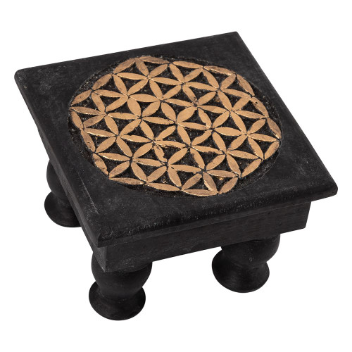 Small Altar table - Flower of Life black