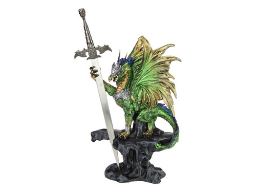 Green Dragon with Sword