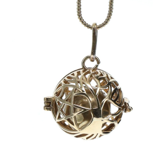 Harmony Ball pendant - Tree  and Pentagram