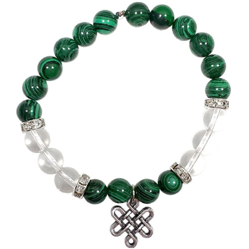 Crystal Charm Bracelet - Celtic Knot