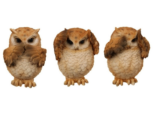 Three Wise Owls set