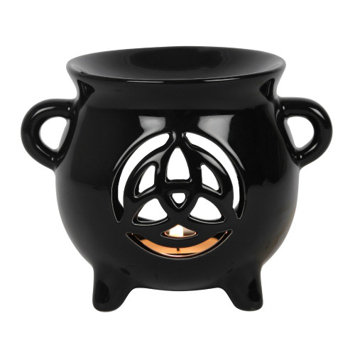 Oil Burner - Cauldron with Triquetra