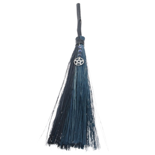 Broomstick - Blue Pentagram and Sodalite