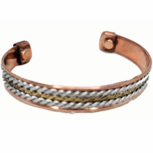 Copper Bracelet - Three Metals