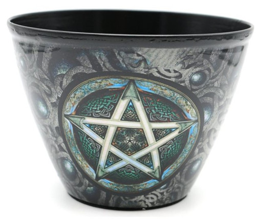 Metal Smudge Bowl - Pentagram