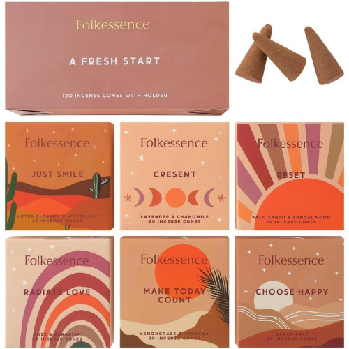 Folkessence Incense Cones - Fresh Start Pack
