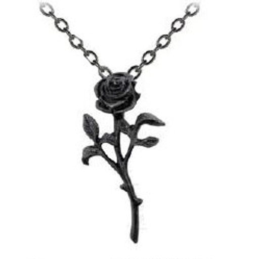 Romance Of Black Rose Pendant