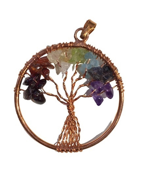Copper Wire pendant - Tree of Life