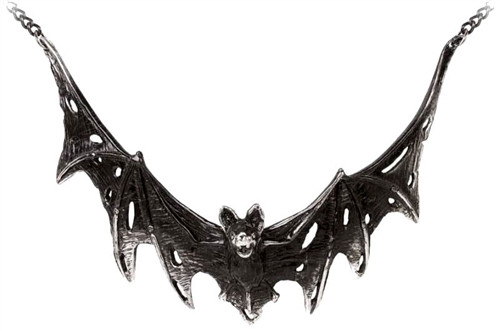 Gothic Villa Diodati Bat Necklace