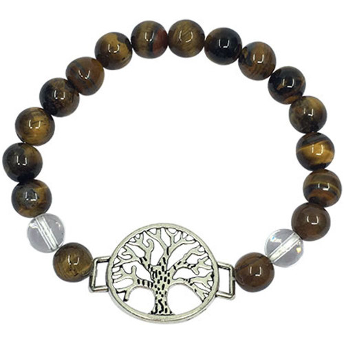 Crystal Bracelet - Tree of Life charm