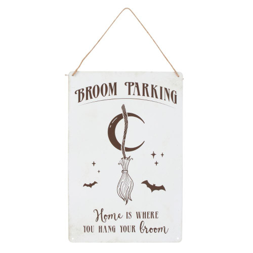 Metal Sign - Broom Parking