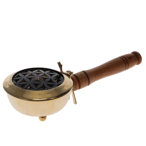 Brass Censer Handle - Flower of Life