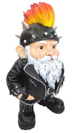 Garden Gnome - Biker Mo